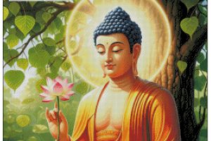 TRANH THÊU PHẬT THÍCH CA MÂU NI