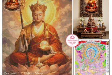 TỔNG HỢP mẫu tranh thêu Địa Tạng Vương Bồ Tát